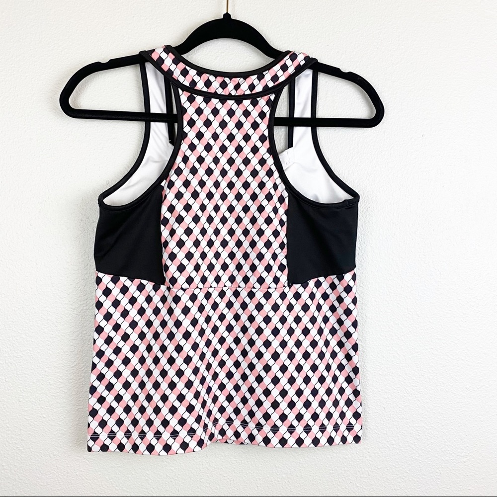 💕Wimbledon Workout Racerback Tank Women’s Ruffle - Picture 5 of 6